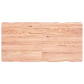 Tablero mesa madera tratada borde natural marrón 120x60x(2-4)cm de vidaXL, Tableros para mesas - Ref: Foro24-363960, Precio: ...