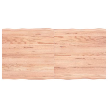 Tischplatte aus behandeltem Holz mit naturbrauner Kante, 120 x 60 x (2–4) cm von vidaXL, Tischplatten - Ref: Foro24-363960, P...