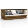 Sofá cama de madera maciza de pino marrón miel 80x200 cm de vidaXL, Camas y somieres - Ref: Foro24-821562, Precio: 160,58 €, ...