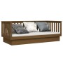 Sofá cama de madera maciza de pino marrón miel 80x200 cm de vidaXL, Camas y somieres - Ref: Foro24-821562, Precio: 160,58 €, ...