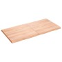 Tablero mesa madera tratada borde natural marrón 120x60x(2-4)cm de vidaXL, Tableros para mesas - Ref: Foro24-363960, Precio: ...