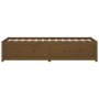 Honey brown solid pine wood sofa bed 80x200 cm by vidaXL, Beds and slatted bases - Ref: Foro24-821587, Price: 225,59 €, Disco...