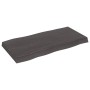 Tablero mesa madera tratada borde vivo marrón 80x40x(2-6) cm de vidaXL, Tableros para mesas - Ref: Foro24-364006, Precio: 50,...