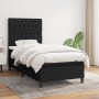 Box spring bed with black fabric mattress 100x200 cm by vidaXL, Beds and slatted bases - Ref: Foro24-3141995, Price: 377,10 €...