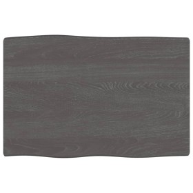 Tischplatte aus behandeltem Holz, braune Live-Kante, 60 x 40 x (2–6) cm von vidaXL, Tischplatten - Ref: Foro24-363997, Preis:...