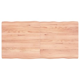 Behandelte Holztischplatte mit natürlichem braunem Rand 120x60x(2-6)cm von vidaXL, Tischplatten - Ref: Foro24-363961, Preis: ...