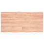 Behandelte Holztischplatte mit natürlichem braunem Rand 120x60x(2-6)cm von vidaXL, Tischplatten - Ref: Foro24-363961, Preis: ...