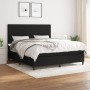 Box spring bed with black fabric mattress 160x200 cm by vidaXL, Beds and slatted bases - Ref: Foro24-3141627, Price: 595,39 €...