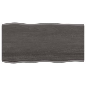 Tablero mesa madera tratada roble borde vivo marrón 100x50x2 cm de vidaXL, Tableros para mesas - Ref: Foro24-364016, Precio: ...