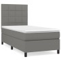 Cama box spring con colchón tela gris oscuro 80x200 cm de vidaXL, Camas y somieres - Ref: Foro24-3141730, Precio: 323,19 €, D...