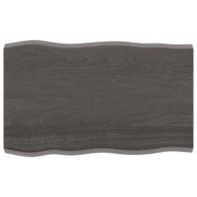 Tablero mesa madera tratada borde vivo marrón 80x50x(2-4) cm de vidaXL, Tableros para mesas - Ref: Foro24-364008, Precio: 45,...