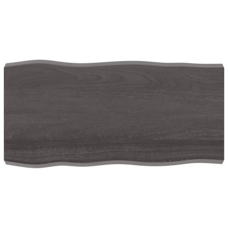 Tablero mesa madera tratada borde vivo marrón 100x50x(2-6) cm de vidaXL, Tableros para mesas - Ref: Foro24-364018, Precio: 64...