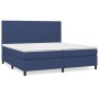 Cama box spring con colchón tela azul 200x200 cm de vidaXL, Camas y somieres - Ref: Foro24-3141647, Precio: 750,22 €, Descuen...