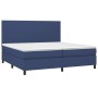 Cama box spring con colchón tela azul 200x200 cm de vidaXL, Camas y somieres - Ref: Foro24-3141647, Precio: 750,22 €, Descuen...