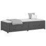 Sofá cama de madera maciza de pino gris 90x190 cm de vidaXL, Camas y somieres - Ref: Foro24-821596, Precio: 235,51 €, Descuen...