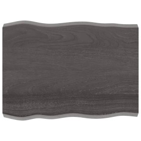 Tablero mesa madera tratada borde vivo marrón 80x60x(2-6) cm de vidaXL, Tableros para mesas - Ref: Foro24-364012, Precio: 60,...