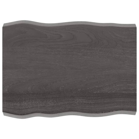 Tablero mesa madera tratada borde vivo marrón 80x60x(2-6) cm de vidaXL, Tableros para mesas - Ref: Foro24-364012, Precio: 123...