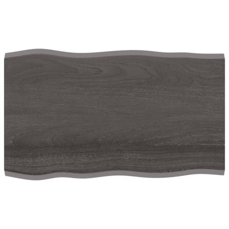 Tablero mesa madera tratada roble borde vivo marrón 100x60x2 cm de vidaXL, Tableros para mesas - Ref: Foro24-364019, Precio: ...