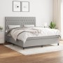 Boxspringbett mit hellgrauer Stoffmatratze 180x200 cm von vidaXL, Betten und Lattenroste - Ref: Foro24-3142033, Preis: 645,01...