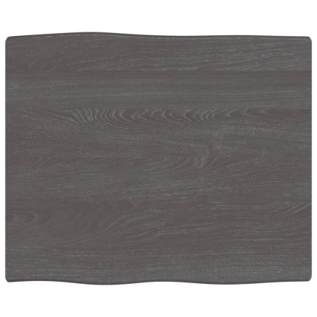 Tischplatte aus behandeltem Eichenholz, braune Live-Kante, 60 x 50 x 2 cm von vidaXL, Tischplatten - Ref: Foro24-363998, Prei...