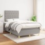 Cama box spring con colchón tela gris claro 120x200 cm de vidaXL, Camas y somieres - Ref: Foro24-3142561, Precio: 440,06 €, D...