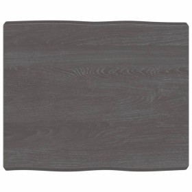 Tischplatte aus behandeltem Holz, braune Live-Kante, 60 x 50 x (2–6) cm von vidaXL, Tischplatten - Ref: Foro24-364000, Preis:...