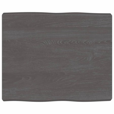 Tischplatte aus behandeltem Holz, braune Live-Kante, 60 x 50 x (2–6) cm von vidaXL, Tischplatten - Ref: Foro24-364000, Preis:...