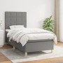 Box spring bed with dark gray fabric mattress 100x200 cm by vidaXL, Beds and slatted bases - Ref: Foro24-3142314, Price: 366,...