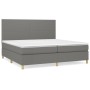 Cama box spring con colchón tela gris oscuro 200x200 cm de vidaXL, Camas y somieres - Ref: Foro24-3142202, Precio: 676,22 €, ...