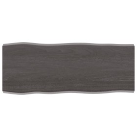 Treated wood table top brown live edge 100x40x(2-4) cm by vidaXL, Table tops - Ref: Foro24-364014, Price: 45,99 €, Discount: %