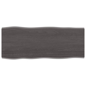 Treated oak wood table top brown live edge 100x40x2 cm by vidaXL, Table tops - Ref: Foro24-364013, Price: 35,48 €, Discount: %