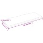 Tischplatte aus behandeltem Eichenholz, braune Live-Kante, 100 x 40 x 2 cm von vidaXL, Tischplatten - Ref: Foro24-364013, Pre...