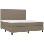 Boxspringbett mit taupegrauer Stoffmatratze 160x200 cm von vidaXL, Betten und Lattenroste - Ref: Foro24-3141629, Preis: 590,4...