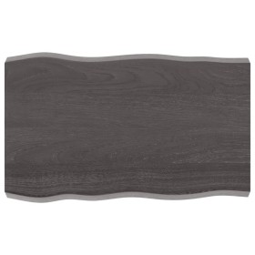 Tablero mesa madera tratada borde vivo marrón 80x50x(2-6) cm de vidaXL, Tableros para mesas - Ref: Foro24-364009, Precio: 58,...