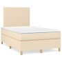 Cama box spring con colchón tela color crema 120x200 cm de vidaXL, Camas y somieres - Ref: Foro24-3142166, Precio: 422,14 €, ...