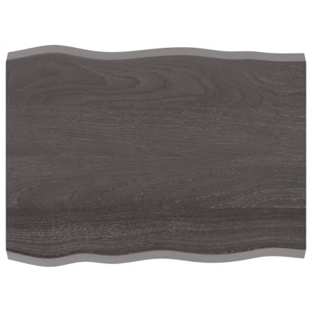 Tablero mesa madera tratada borde vivo marrón 80x60x(2-4) cm de vidaXL, Tableros para mesas - Ref: Foro24-364011, Precio: 103...