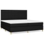 Box spring bed with black fabric mattress 200x200 cm by vidaXL, Beds and slatted bases - Ref: Foro24-3142363, Price: 696,19 €...