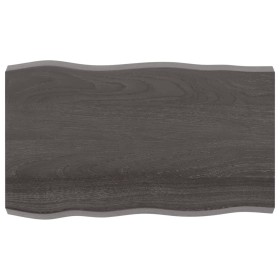 Tablero mesa madera tratada borde vivo marrón 100x60x(2-6) cm de vidaXL, Tableros para mesas - Ref: Foro24-364021, Precio: 14...