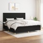 Cama box spring con colchón tela negro 200x200 cm de vidaXL, Camas y somieres - Ref: Foro24-3142203, Precio: 678,05 €, Descue...