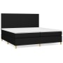 Cama box spring con colchón tela negro 200x200 cm de vidaXL, Camas y somieres - Ref: Foro24-3142203, Precio: 611,95 €, Descue...