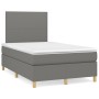 Cama box spring con colchón tela gris oscuro 120x200 cm de vidaXL, Camas y somieres - Ref: Foro24-3142162, Precio: 398,99 €, ...