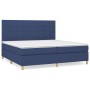 Cama box spring con colchón tela azul 200x200 cm de vidaXL, Camas y somieres - Ref: Foro24-3142367, Precio: 704,44 €, Descuen...