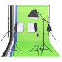 Studio-Beleuchtungsset mit Hintergründen und Reflektor von vidaXL, Blitze und Studiobeleuchtung - Ref: Foro24-190242, Preis: ...