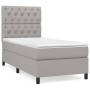 Cama box spring con colchón tela gris claro 80x200 cm de vidaXL, Camas y somieres - Ref: Foro24-3141969, Precio: 328,15 €, De...