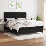 Box spring bed with black fabric mattress 160x200 cm by vidaXL, Beds and slatted bases - Ref: Foro24-3142027, Price: 591,87 €...