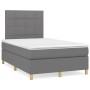 Cama box spring con colchón tela gris oscuro 120x200 cm de vidaXL, Camas y somieres - Ref: Foro24-3142322, Precio: 399,88 €, ...