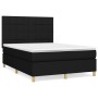 Box spring bed with black fabric mattress 140x200 cm by vidaXL, Beds and slatted bases - Ref: Foro24-3142339, Price: 511,99 €...