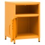 Yellow mustard steel bedside table 35x35x51 cm by vidaXL, Nightstands - Ref: Foro24-336218, Price: 98,99 €, Discount: %