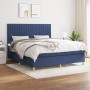 Box spring bed with blue fabric mattress 180x200 cm by vidaXL, Beds and slatted bases - Ref: Foro24-3142519, Price: 589,99 €,...