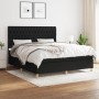 Cama box spring con colchón tela negro 180x200 cm de vidaXL, Camas y somieres - Ref: Foro24-3142595, Precio: 648,84 €, Descue...